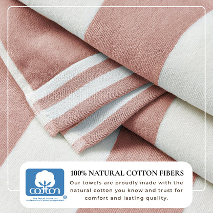Striped Cabana Beach Towel and Soft Pastel Colors