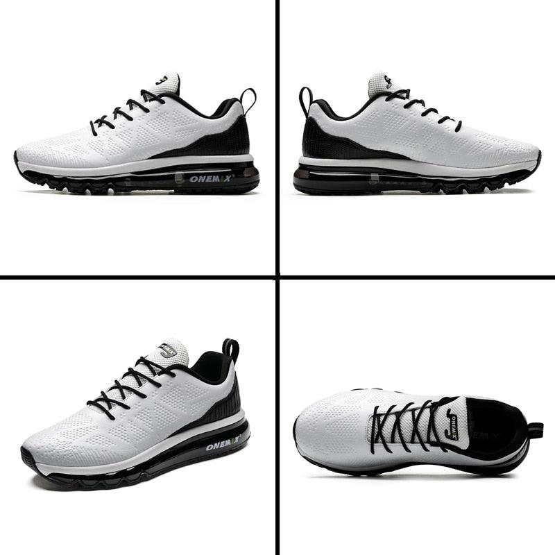 Sport Mens Running Shoes Stevvex white breathable mesh air cushion sneakers on Tampa Home & Garden Store