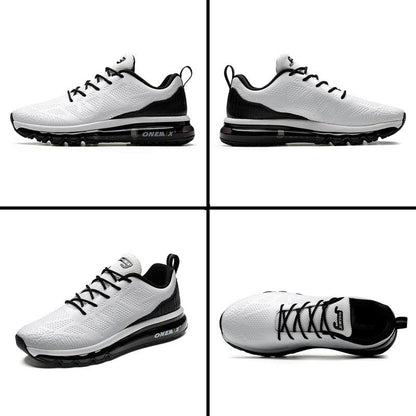 Sport Mens Running Shoes Stevvex white breathable mesh air cushion sneakers on Tampa Home & Garden Store