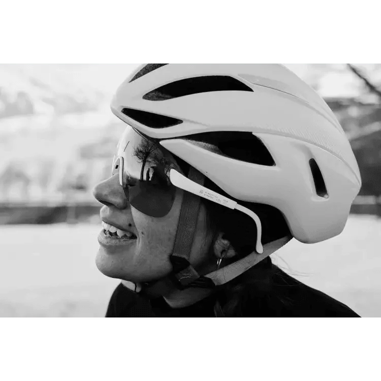 Sport riding sunglasses Stevvex white frame with dark lenses for cycling on Tampa Home & Garden Store