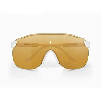 Stevvex sport riding sunglasses amber lenses white temple arms on Tampa Home & Garden Store