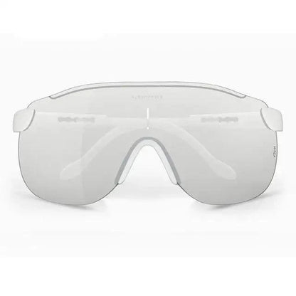 Stevvex sport riding sunglasses wraparound white frame gray lenses on Tampa Home & Garden Store