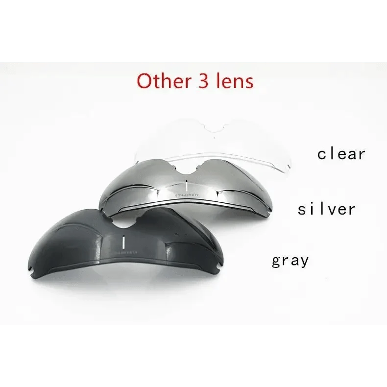 Sport Riding Sunglasses Stevvex with 3 lens colors clear silver gray for cycling on Tampa Home & Garden Store