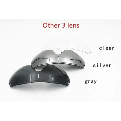 Sport Riding Sunglasses Stevvex with 3 lens colors clear silver gray for cycling on Tampa Home & Garden Store
