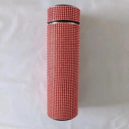 Sport Sterling Creative Diamond Thermos Bottle red textured stainless steel vacuum flask on Tampa Home & Garden Store