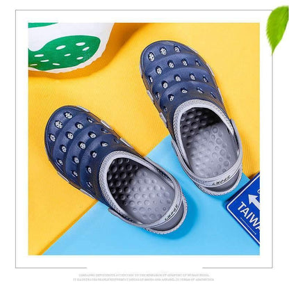 Stevvex navy blue sport sandals with adjustable strap pair of lightweight water shoes on Tampa Home & Garden Store