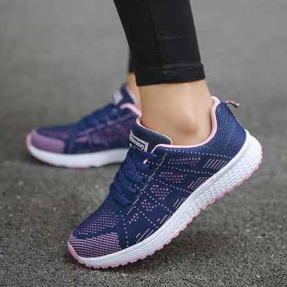 Sport Woman Tenis Sneakers Stevvex navy blue, breathable mesh casual modern sneakers on Tampa Home & Garden Store