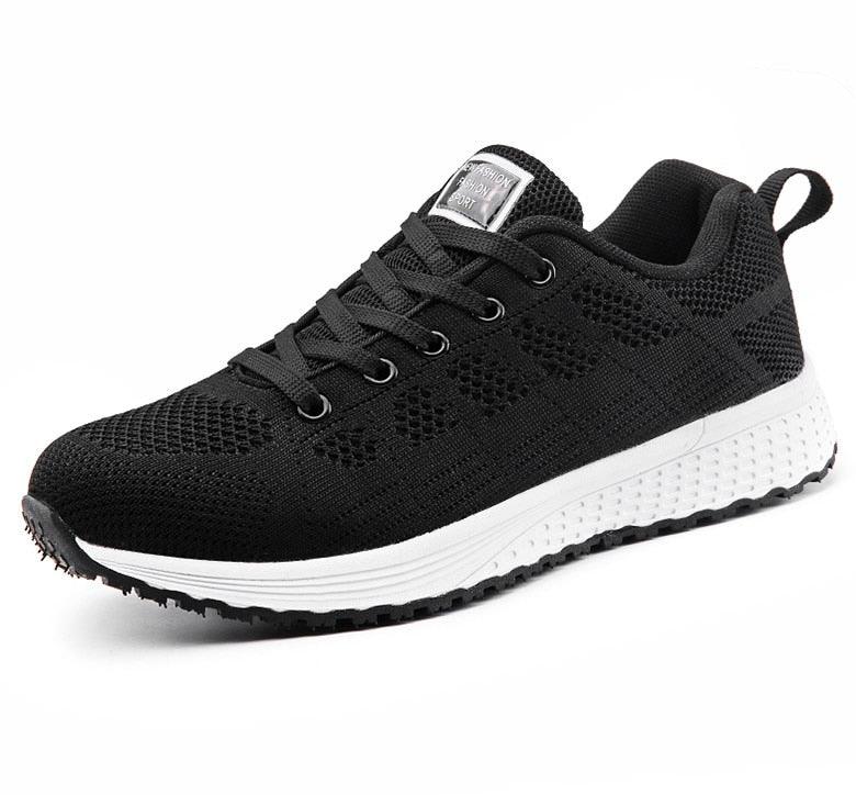 Stevvex breathable mesh womens casual sneakers walking shoe with white sole on Tampa Home & Garden Store