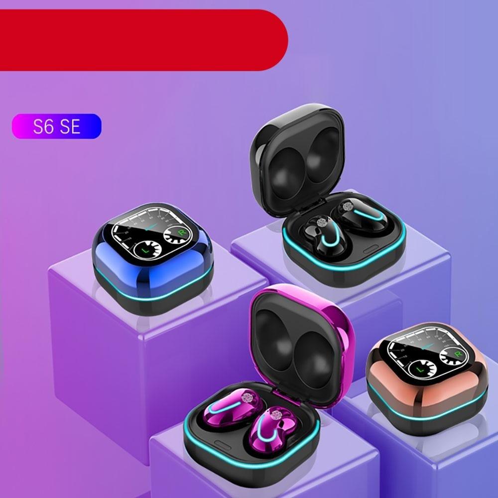 S6 SE wireless earbud charging cases four color variants blue pink copper black on Tampa Home & Garden Store