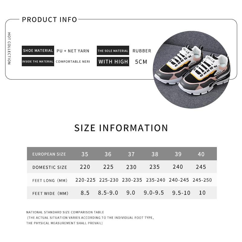 Stevvex women's athletic running shoes mesh, white/black with yellow accents 5cm platform on Tampa Home & Garden Store
