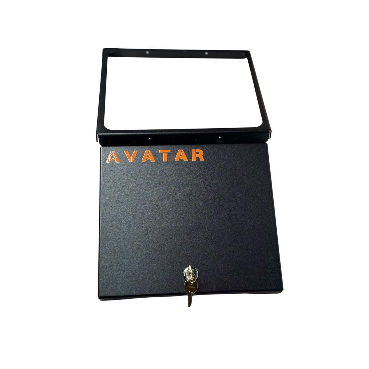 Avatar offroad under-bed locking storage box with black metal frame and lock hardware on Tampa Home & Garden Store