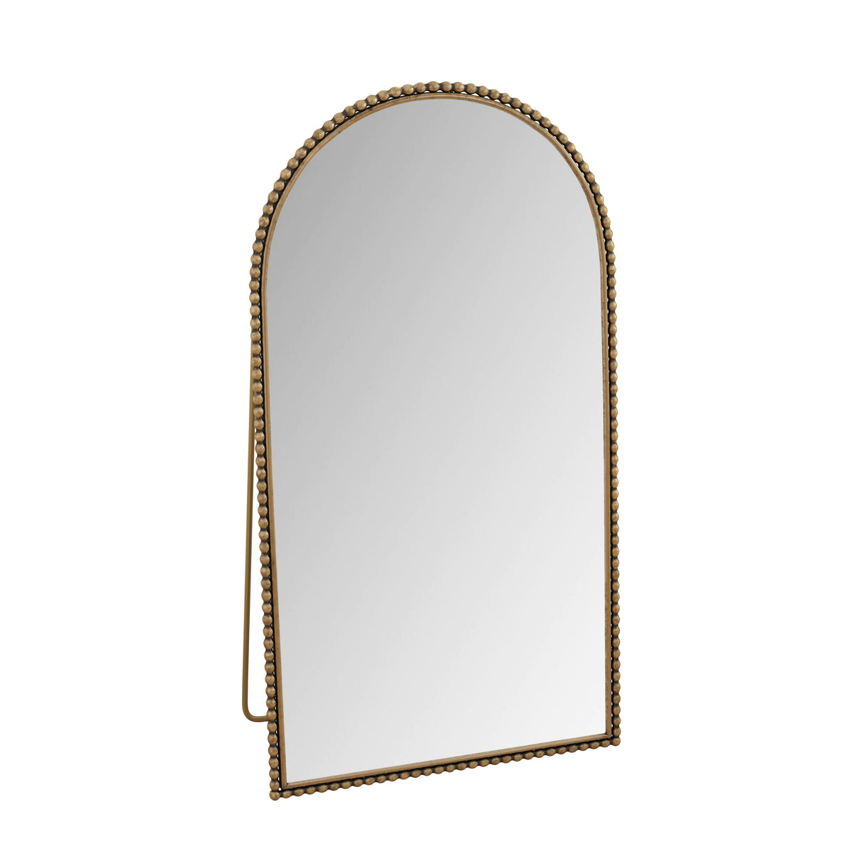Iron Arch Retro Full Length Mirror with beaded gold frame and supporting feet HouseOfZazla on Tampa Home & Garden Store