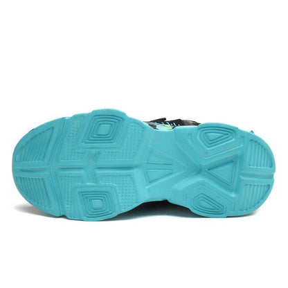 Stevvex kids sneakers turquoise outsole with geometric tread pattern for boys on Tampa Home & Garden Store