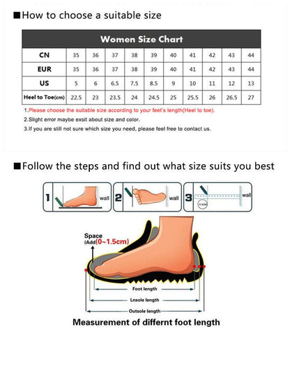 Stevvex white sneakers size chart and foot-length guide for lace-up walking shoes on Tampa Home & Garden Store