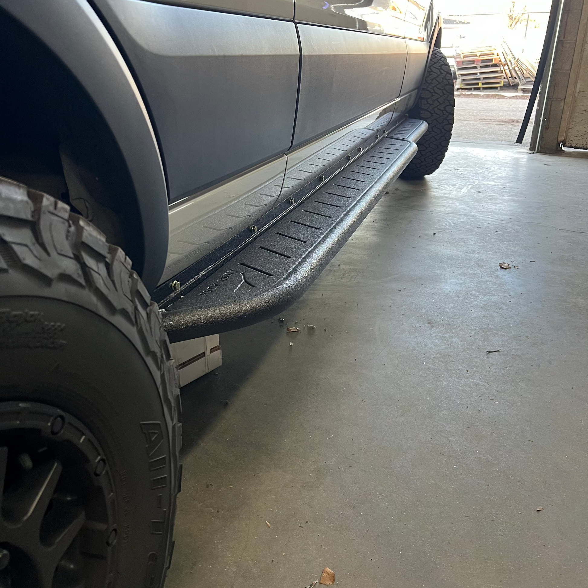 Mercedes Sprinter Rockbody side steps in black textured metal avatar offroad on Tampa Home & Garden Store