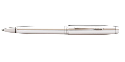 Coventry polished chrome ballpoint pen by CROSS with beige center band and CROSS clip on Tampa Home & Garden Store