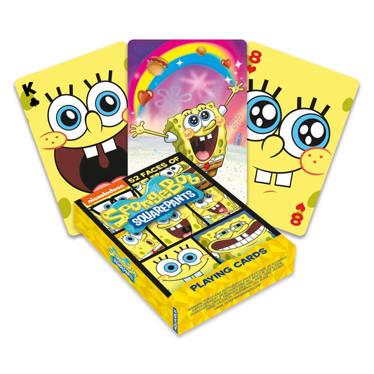 SpongeBob SquarePants Faces Playing Cards deck by The Country Christmas Loft yellow card fronts on Tampa Home & Garden Store