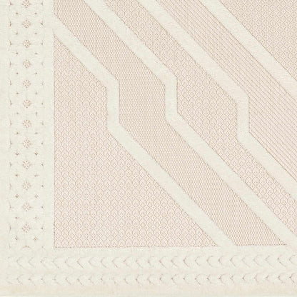 Anja Cream Outdoor Rug by Boutique Rugs, cream geometric pattern, outdoor use on Tampa Home & Garden Store