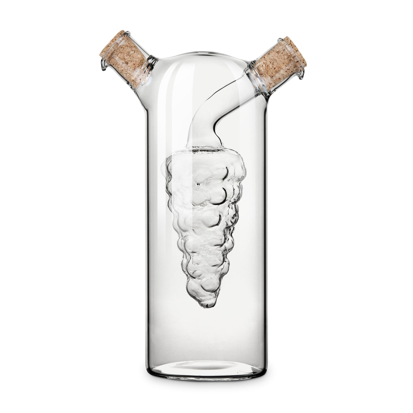Hand Blown Grapevine Oil and Vinegar Cruet