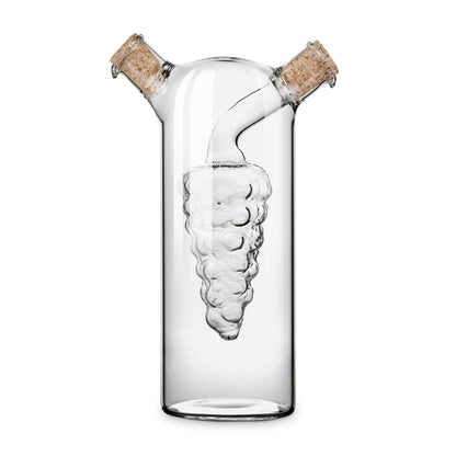 Hand Blown Grapevine Oil and Vinegar Cruet