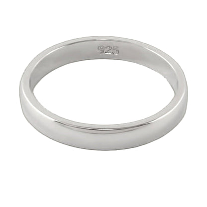 The Slim Rhodium and Red Crystal Stackable Ring
