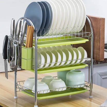 3 Tier Kitchen Drying Rack and Drain Board