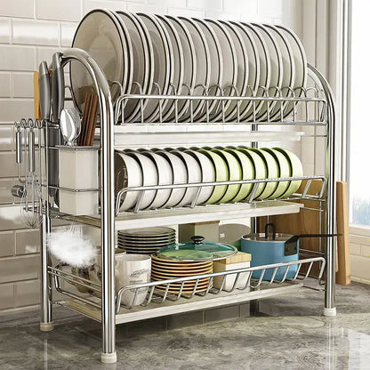 3 Tier Kitchen Drying Rack and Drain Board