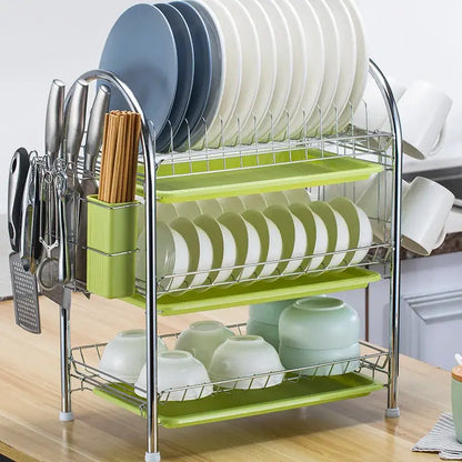 3 Tier Kitchen Drying Rack and Drain Board