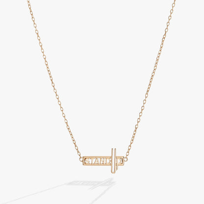 Stand Up Pendant Necklace for Confidence