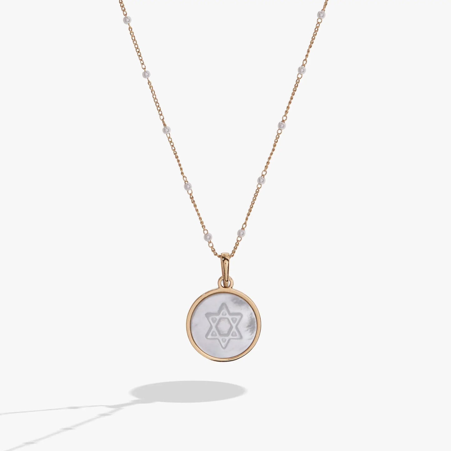 ALEX AND ANI Divine Guides Star of David pendant necklace with round pendant on Tampa Home & Garden Store