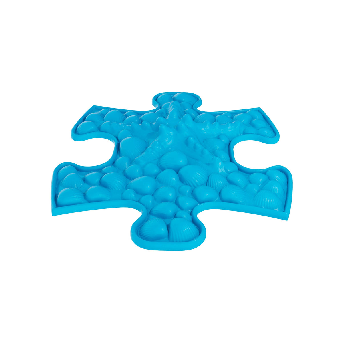 Royal Sensory Playmat Set blue bubble-textured cross-shaped play mat for babies by TINNITOTS on Tampa Home & Garden Store