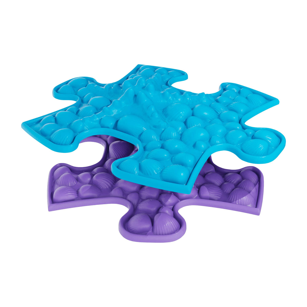 Tots Minis Puzzle Set blue play mats with bubble texture by TINNITOTS on Tampa Home & Garden Store