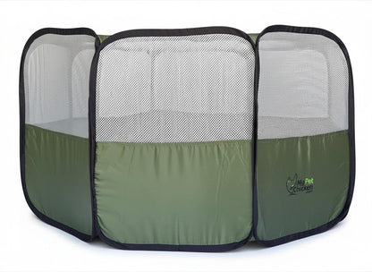 Hen Pen Starter Pop-Up Chick Brooder with olive panels and mesh sides My Pet Chicken on Tampa Home & Garden Store