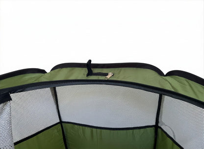 Hen Pen Starter Pop-Up Chick Brooder green top with silver mesh walls on Tampa Home & Garden Store