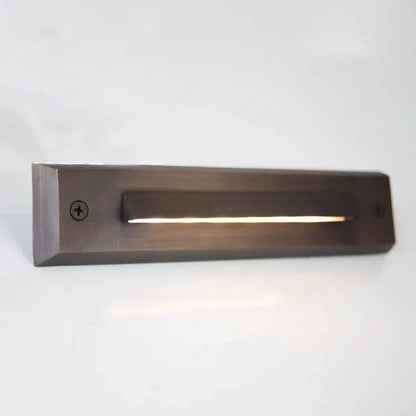Slim Cast Brass Outdoor and Indoor Step Light