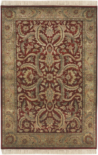 Steuben Premium Wool Area Carpet rug burgundy field with beige border by Boutique Rugs on Tampa Home & Garden Store