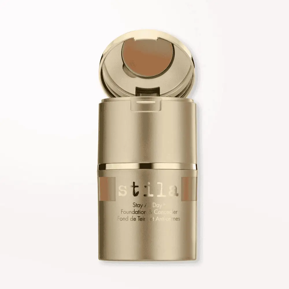 Stila Stay All Day Foundation & Concealer gold bottle with reflective cap on Tampa Home & Garden Store