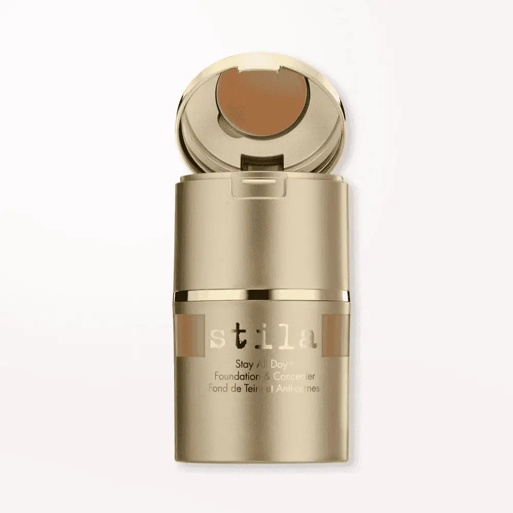 Stila Stay All Day Foundation & Concealer compact in gold bottle with beige shade on Tampa Home & Garden Store