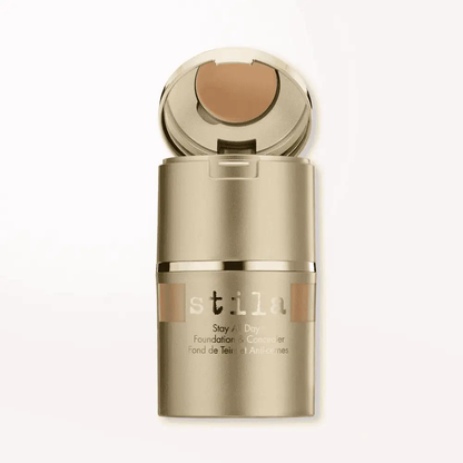 Stila Stay All Day Foundation & Concealer bottle in gold-tone compact with beige Nava Beauty on Tampa Home & Garden Store