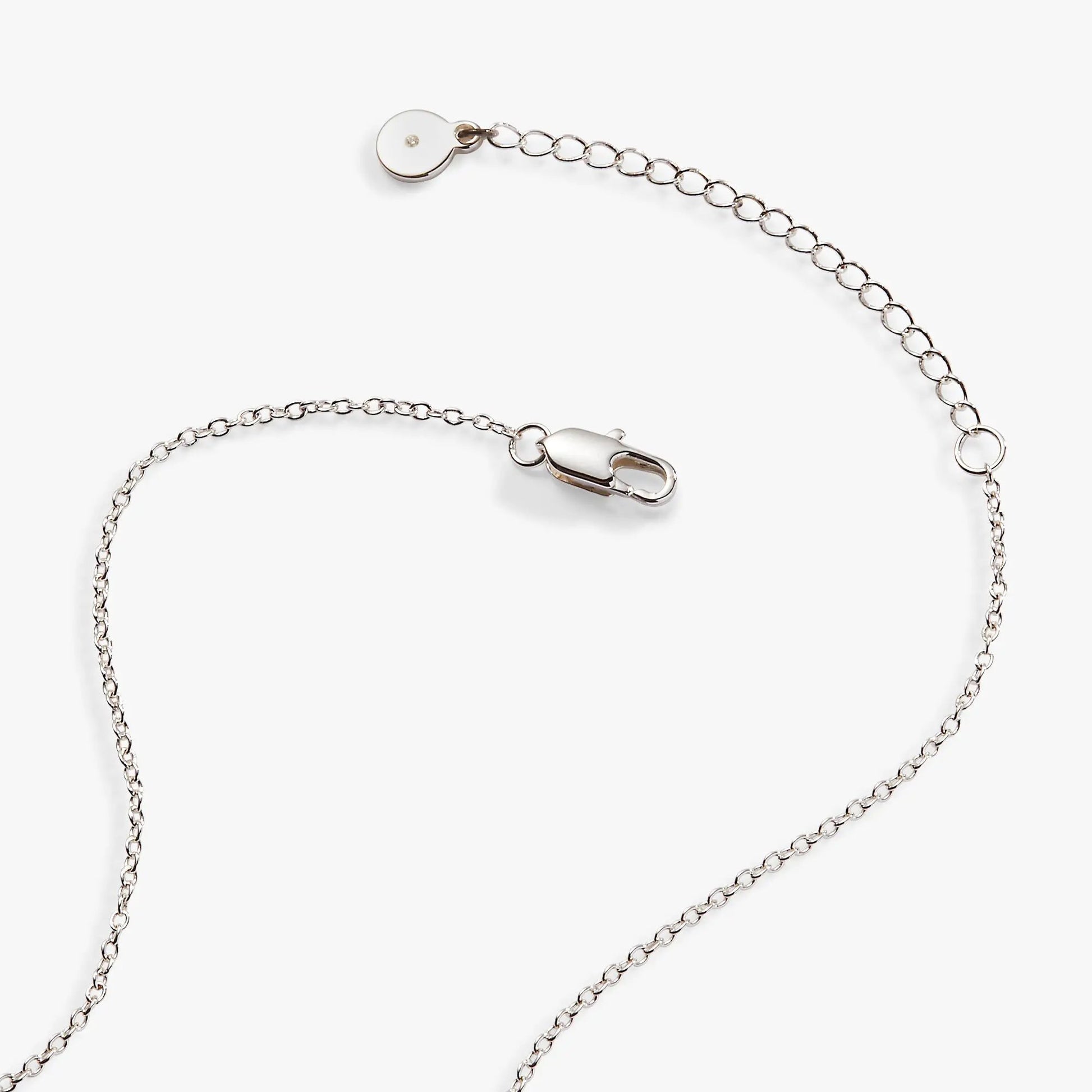 Crystal Bunny Pendant Necklace silver-tone chain with round crystal pendant by Alex and Ani on Tampa Home & Garden Store