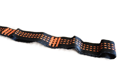 Hammock Tent strap black webbing with orange dotted stitching by River Country Gear on Tampa Home & Garden Store