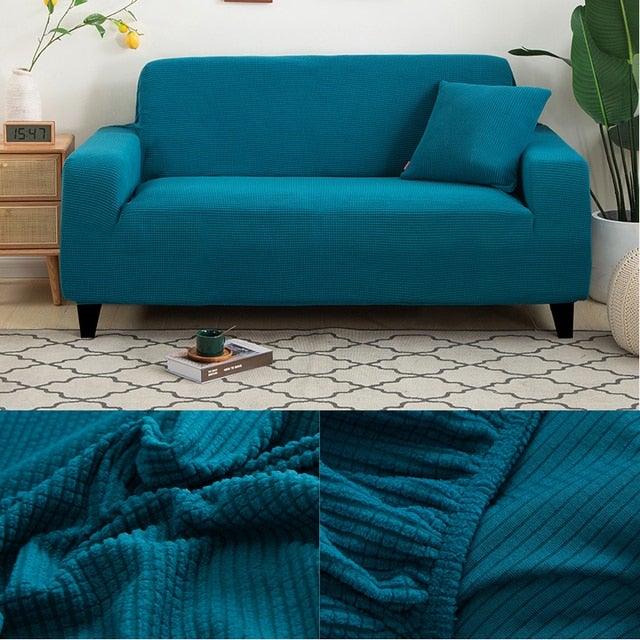 Stevvex stretch armchair slipcover in teal, water resistant couch protector for living room on Tampa Home & Garden Store