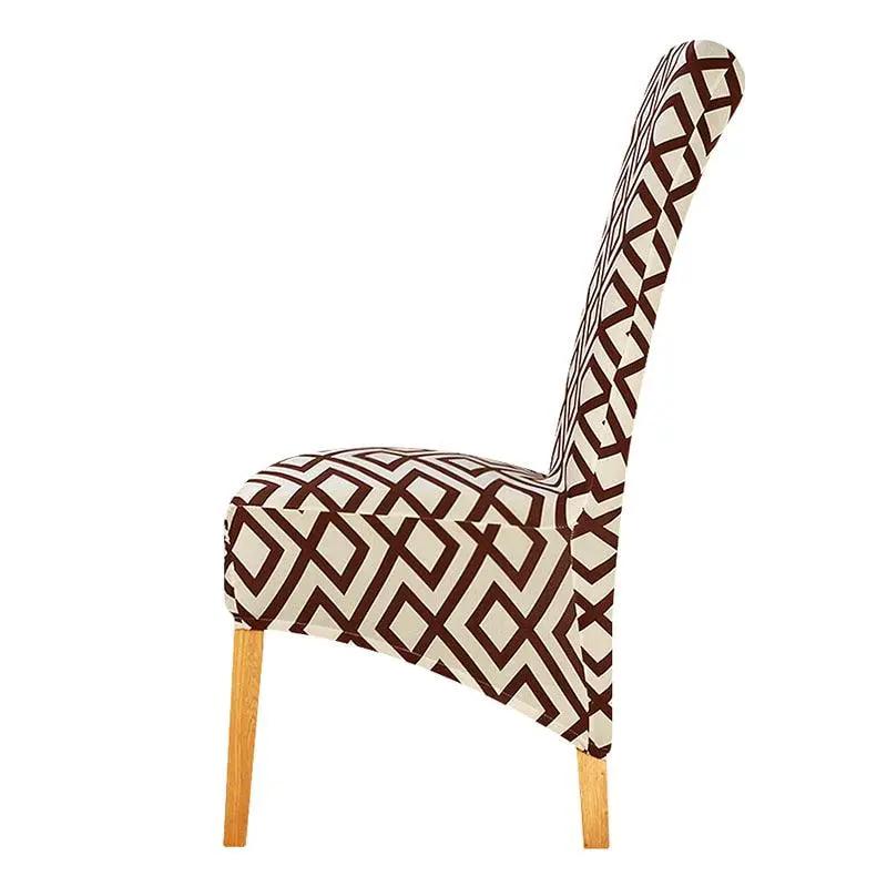 Stretch Chair Cover With Elastic Band For Dining