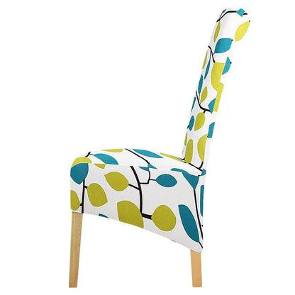 Stretch Chair Cover With Elastic Band For Dining