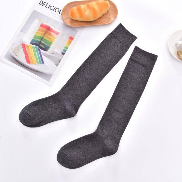 Stevvex dark gray thigh-high stockings, long warm hosiery, pair shown on Tampa Home & Garden Store