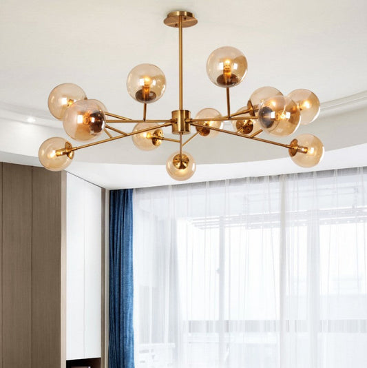 Study Bedroom Living Room Hotel LED Household Glass Chandelier - Tampa Home & Garden Store