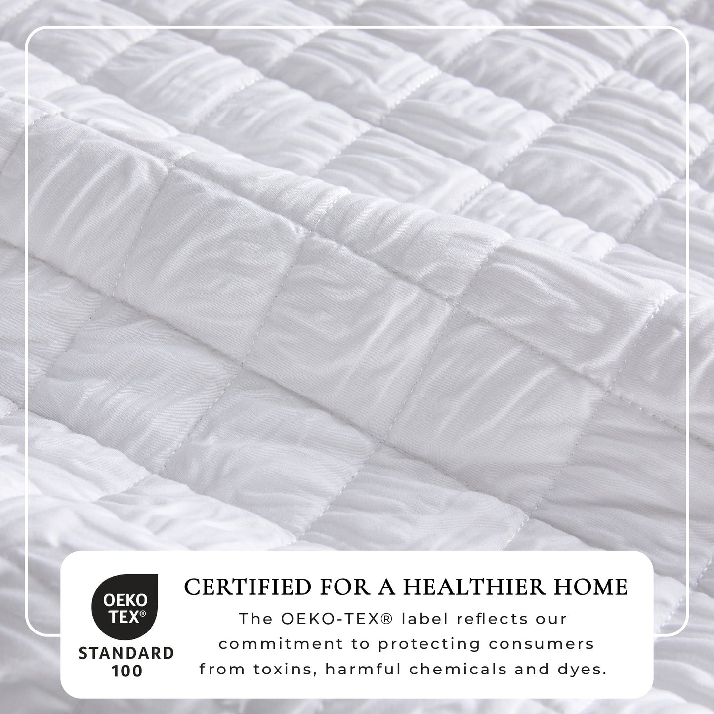 Reversible White Embossed Diamond Quilt Set