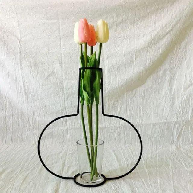 Nordic Style Retro Flower Vase Frame Wall Hanging