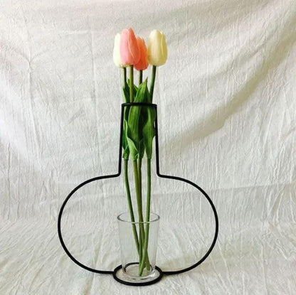Nordic Style Retro Flower Vase Frame Wall Hanging