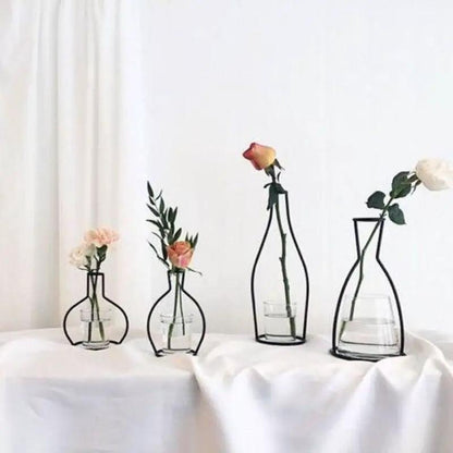 Nordic Style Retro Flower Vase Frame Wall Hanging